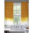thumbnail image 2 of Orange Gradient Sheer Curtains 2 Panels Set Watercolor Abstract Orange Gradient Water Ripples Sheer Window Curtains Light Filtering Rod Pocket Voile Drapes for Bedroom Living Room 52"x63", 2 of 8