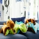 thumbnail image 4 of Almohada de peluche para mascotas, diseño de triceratops, dinosaurio azul, 18 pulgadas, 4 of 6