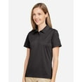 thumbnail image 2 of Team 365 TT51HW Women's Zone Sonic Heather Performance Polo-Black Heather-3XL, 2 of 6