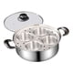 thumbnail image 2 of Olla vaporera, utensilio de cocina con tapa visible, práctico utensilio de cocina para cocinar pasteles al , ideal para el hogar, viajes, fiestas, 2 of 9
