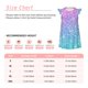 thumbnail image 3 of Fotbe Multicolor Glitter Vestido de Dormir para Niñas de 3 a 10 Años, Mangas Cortas, Estilo Princesa, Pijama Camisón con Mangas Voladas-Medium, 3 of 6
