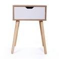 thumbnail image 3 of Resenkos Set of 2 Nightstand, Modern End Table with Drawer, Wooden Side Table for Living Room and Bedroom, Home Furniture, Natural, Night Stand, 3 of 4