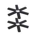 thumbnail image 2 of Black Foldable Non-slip Heat Pad Trivet Pan Pot Mat Kitchen, 2 of 9