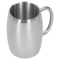 thumbnail image 3 of Taza De Café, Acero Inoxidable 304, Taza De Vino, Reunión De Diseño Ergonómico De Gran Capacidad Para Viajes En Interiores Y Exteriores, 3 of 8