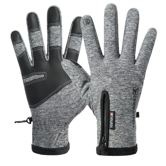 ZZwxWA Riding Gloves Keep Warm In Winter Plus Velvet Screen Windproof Motorcycle Fitness Outdoor Sports Gloves