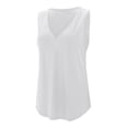 thumbnail image 6 of Yuannlog Women Tanks Summer Tank Loose Fit Vests Tunic Sleeveless V Neck Tops Loose Casual Workout Sports Tee Shirts, 6 of 8