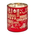 thumbnail image 2 of HomeKingdee Christmas Scented Candle, Red Glass with Merry Christmas Design, Smokeless Soy Wax, Holiday Decoration, 2 of 6