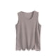 thumbnail image 2 of Ropa interior térmica Tops de moda para mujer de invierno sin mangas de cuello redondo cómodas camisetas sin mangas lisas regulares blusa de poliéster para mujer, 2 of 5