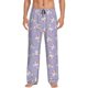 thumbnail image 1 of Fotbe Swan With Stars Pantalones de Pijama para Hombre, Pantalones de Dormir, Pantalones de Casa con Cintura Ajustable y Bolsillos-Medium, 1 of 6