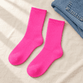 thumbnail image 2 of Comfort Crew Socks 6 Pairs for Women, Soft Breathable Stretch Socks, Non Binding Comfortable Fit for Work, Walking & Everyday Wear, Size 7-9, 2 of 6