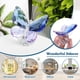 thumbnail image 1 of Pisapapeles de mariposa Injueey cristal azul y púrpura decoración del hogar, 1 of 6