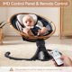 thumbnail image 3 of Columpio eléctrico Baby Swing Larex para bebés con mando a distancia, color gris, 3 of 7