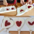thumbnail image 7 of Heart Shaped Popsicle Silicone Ice Cube Mold Easy To Use, 7 of 7