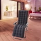 thumbnail image 2 of Cojín reclinable de poliéster para jardín, grueso, para asiento de oficina alto, para exteriores Negro B, 2 of 6