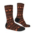 thumbnail image 2 of Goofa Vintage Pumpkin Pattern Printed Men's Crew Socks, Soft Durable Breathable Moisture-Wicking with Odor Control Cotton socks, 2 of 9