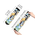 thumbnail image 4 of Silaia Bluey Print Adult Socks,Ankle Athletic Running Socks,Cushioned Breathable Low Cut Sports Tab Socks for Men and Women,Moisture-Wicking Crew Socks, 4 of 7