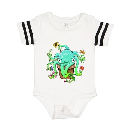 

Inktastic Octopus As Potted Plant Gift Baby Boy or Baby Girl Bodysuit