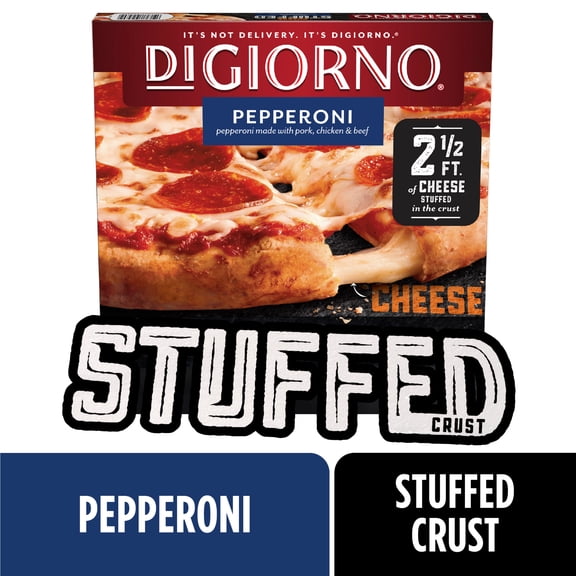 DiGiorno Frozen Pizza, Stuffed Crust Cheese and Pepperoni Pizza, 22.2 oz (Frozen)