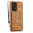 thumbnail image 7 of ELEHOLD Magnetic Wallet Case for Samsung Galaxy A54 5G,PU Leather Card Slots Stand Function Shockproof  Multi-Functional Purse Case with Wrist Strap for Samsung A54 5G,Brown, 7 of 7