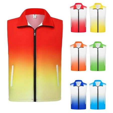 FRSASU Women s Lightweight Softshell Vest Windproof Sleeveless Jacket for Golf Running Travel Yellow