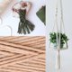 thumbnail image 5 of 3 Colors Macrame Yarn, Macrame Rope 3mm X 100m Natural Macrame Cotton Yarn, Natural Cotton Twine Braided Rope Diy Tapestry, Plant Craft Gift Decoratio, 5 of 5