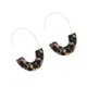 thumbnail image 1 of Qarigey 1 par de aretes de estilo simple con estampado de leopardo en forma de U para niñas adolescentes Ropa, zapatos y accesorios Miscelánea Negro Amarillo Rosa Qarigey AP010170-12, 1 of 6