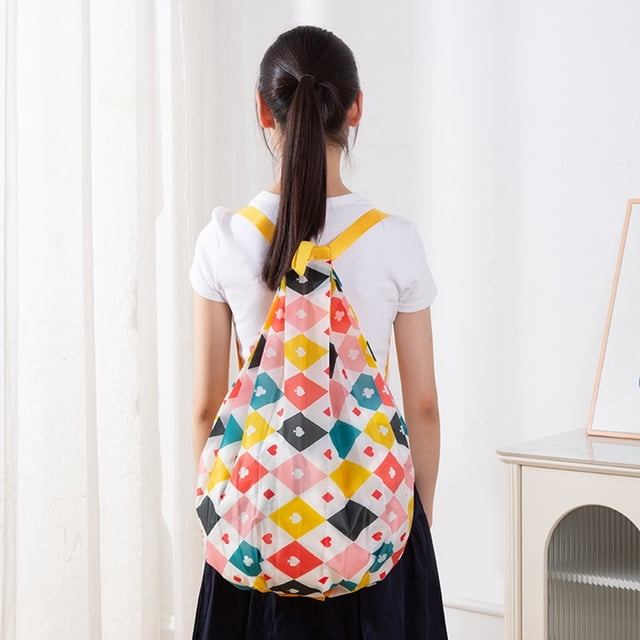 WIFKLSIIPG Foldable Shopping Bag Travel Shoulder Portable Thickened Oversized Storage Bag