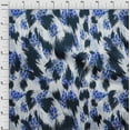 thumbnail image 4 of oneOone Cotton Jersey Medium Blue Fabric Animal Skin Quilting Supplies Print Sewing Fabric By The Yard 58 Inch Wide, 4 of 6
