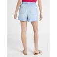 thumbnail image 5 of Time And Tru Women's Chambray Cargo Shorts, 3" Inseam, Sizes XS-XXXL, 5 of 5