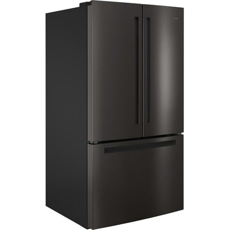 Haier - 27.0 Cu. Ft. French Door Refrigerator - Black stainless steel