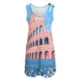 thumbnail image 2 of May Colosseum Sleeveless U-Neck Fake Two Piece Dress Women long dress Long dress woman, 2 of 6