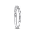 thumbnail image 2 of Diamond Accent Semi-Eternity Wedding Band Ring in 14K White Gold, 2 of 5
