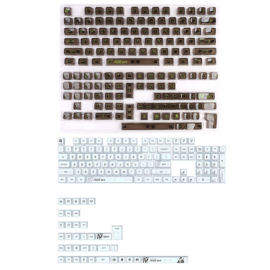 Customizable Keycaps Set for Switches, 61/68/75/84//98/104/108 Mechanical Keyboards Caps