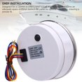 thumbnail image 3 of M Buder 110mm 4.33 in Universal Tachometer Gauge 4000 RPM with Hour Meter 7 Color Backlight DC 9-32V Marine Automotive Replacement White Dial Silver Bezel, 3 of 9