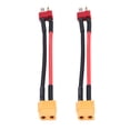 thumbnail image 2 of Xt60 To T Plug Cable, Durable T Plug Female To Xt60 Male Cable, Silicone Jacket 2Pcs/Set For Xt60 To T Plug For Most Charging Setup, 2 of 8