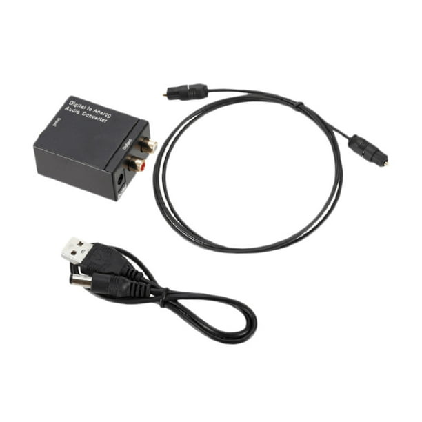 Anvendelse Milliard Forfølgelse Digital SPDIF Coax To Analog RCA Audio Adapter W/USB Optical Cable -  Walmart.com
