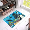 thumbnail image 3 of MKHERT Funny Penguins Underwater Sea Castle Doormat Rug Home Decor Floor Mat Bath Mat 23.6x15.7 inch, 3 of 3