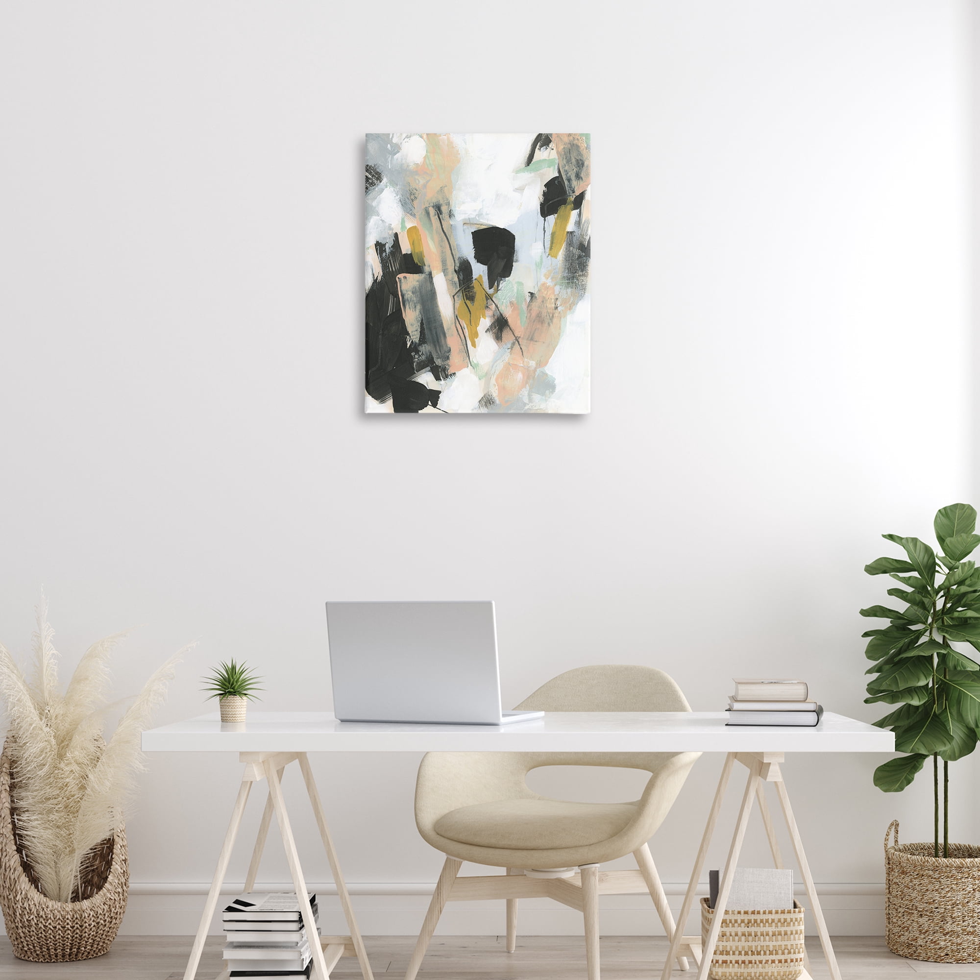 Stupell Industries Bold Streaks of Paint Abstract Painting Wrapped Canvas Art Print Wall Art, 24 x 30