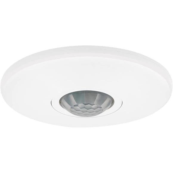 Ceiling Mount 360 Degree PIR Occupancy Sensor - Hard-Wired Motion Sensor, 120V LED Compatible, Automatic Sensing Solution for Indoor Use at Max Height 10ft, Ideal for Closets and Pantries