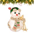thumbnail image 6 of Gymnture christmas Fashion Cartoon Christmas Snowman Brooch Colorful Festive Clothes Pin Shirt Suit Sweater Enamel Boutonniere, 6 of 10
