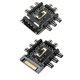 thumbnail image 2 of Computadora 8 vías Splitter Ventilador de enfriamiento Hub 4pin SATA Adaptador de toma de corriente Controlador de velocidad de 3 niveles Inevent PJ6940-01, 2 of 7