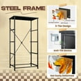 thumbnail image 4 of 4 Drawer Vertical Storage Dresser Abstract fall bright autumn colors Watercolor falling with Wood Top Fabric Pull Drawers, 4 of 8