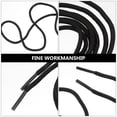 thumbnail image 2 of CATIEBYE 1 Pair Black Polyester Shoelace for Running Shoes Easy to Fasten Round Laces for Men and Women, 2 of 8