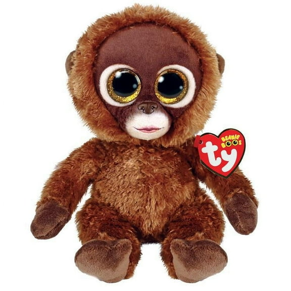 Ty Beanie Boo Chessie - Brown Mondey - 6"