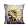 thumbnail image 7 of Sunflower Yellow and Gray Throw Pillow Covers 20"x20", Set Of 2, Linen Study Sofa Cushion Cover Indoor Living Room Home Decor, 7 of 7