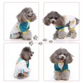 thumbnail image 2 of Paquete De 2 Pijamas Para Perros, Camisón De Algodón Para Perros, Camisa Para Gatos Azul -m Afortunado Sencillez, 2 of 5