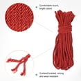 thumbnail image 2 of Uxcell Cuerda de Trim Suave Trenzada de 16 Yardas, 5 mm/0.2 in Cuerda de Seda de Poliéster Roja para Manualidades de Bricolaje, 2 of 7