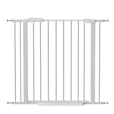 Adjustable Pet Gate for Stairs, 30" Tall Auto Close Dog Gate, Pressure Mounted Easy Walk Through Safety Gate for Doorways Stairs Indoor Home