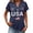 Navy(250 anniversary usa flag), variant on Iaqnaocc 4th Of July Womens Tops Summer America 250 V Neck Vintage T Shirt Patriotic 250 anniversary usa flag Freedom Short Sleeve Tee Tops Dark Gray L