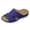 Blue, variant on Clearence Women’s Wide Width Thick Wedge Heel Fish Mouth Sandals Summer Slippers, Lightweight Casual Beach Shoes with Non-Slip Sole & Breathable Adjustable Straps